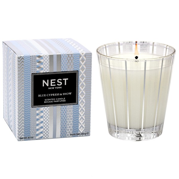 Blue Cypress & Snow Classic Candle