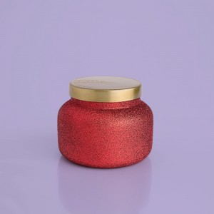 Volcano Red Glitter Signature Jar